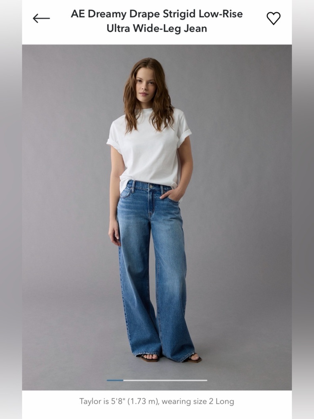 American Eagle Outfitters Medium Blue Ultra Wide-Leg Jeans